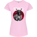 Samurai Fighter Skull MMA Mixed Martial Arts Womens Petite Cut T-Shirt Light Pink