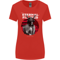 Samurai Fighter Skull MMA Mixed Martial Arts Womens Wider Cut T-Shirt Red