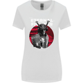Samurai Fighter Skull MMA Mixed Martial Arts Womens Wider Cut T-Shirt White