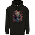 Samurai Oni Mask Bushido Ronin MMA Childrens Kids Hoodie Black