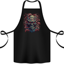 Samurai Oni Mask Bushido Ronin MMA Cotton Apron 100% Organic Black