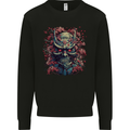Samurai Oni Mask Bushido Ronin MMA Mens Sweatshirt Jumper Black