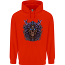 Samurai Skull MMA Martial Arts Gym Training Childrens Kids Hoodie Bright Red