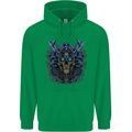 Samurai Skull MMA Martial Arts Gym Training Childrens Kids Hoodie Irish Green