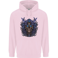 Samurai Skull MMA Martial Arts Gym Training Childrens Kids Hoodie Light Pink