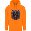 Samurai Skull MMA Martial Arts Gym Training Childrens Kids Hoodie Orange