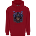 Samurai Skull MMA Martial Arts Gym Training Childrens Kids Hoodie Red