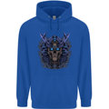 Samurai Skull MMA Martial Arts Gym Training Childrens Kids Hoodie Royal Blue