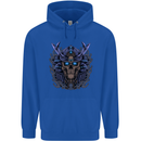 Samurai Skull MMA Martial Arts Gym Training Childrens Kids Hoodie Royal Blue