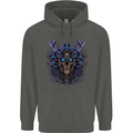 Samurai Skull MMA Martial Arts Gym Training Childrens Kids Hoodie Storm Grey