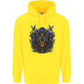 Samurai Skull MMA Martial Arts Gym Training Childrens Kids Hoodie Yellow