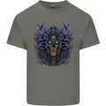 Samurai Skull MMA Martial Arts Gym Training Kids T-Shirt Childrens Charcoal