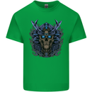 Samurai Skull MMA Martial Arts Gym Training Kids T-Shirt Childrens Irish Green