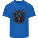 Samurai Skull MMA Martial Arts Gym Training Kids T-Shirt Childrens Royal Blue