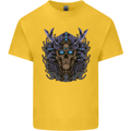 Samurai Skull MMA Martial Arts Gym Training Kids T-Shirt Childrens Yellow