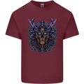 Samurai Skull MMA Martial Arts Gym Training Mens Cotton T-Shirt Tee Top Maroon