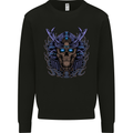 Samurai Skull MMA Martial Arts Gym Training Mens Sweatshirt Jumper Black