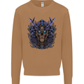 Samurai Skull MMA Martial Arts Gym Training Mens Sweatshirt Jumper Caramel Latte