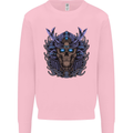 Samurai Skull MMA Martial Arts Gym Training Mens Sweatshirt Jumper Light Pink