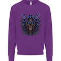 Samurai Skull MMA Martial Arts Gym Training Mens Sweatshirt Jumper Purple