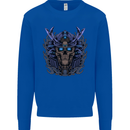 Samurai Skull MMA Martial Arts Gym Training Mens Sweatshirt Jumper Royal Blue