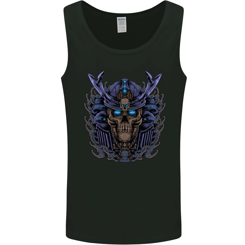 Samurai Skull MMA Martial Arts Gym Training Mens Vest Tank Top Black