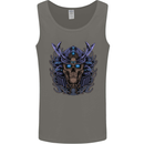 Samurai Skull MMA Martial Arts Gym Training Mens Vest Tank Top Charcoal