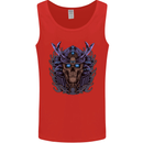 Samurai Skull MMA Martial Arts Gym Training Mens Vest Tank Top Red