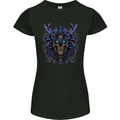 Samurai Skull MMA Martial Arts Gym Training Womens Petite Cut T-Shirt Black