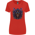 Samurai Skull MMA Martial Arts Gym Training Womens Wider Cut T-Shirt Red