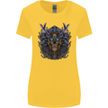 Samurai Skull MMA Martial Arts Gym Training Womens Wider Cut T-Shirt Yellow
