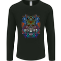 Samurai Skulls Japan Japanes MMA Mens Long Sleeve T-Shirt Black