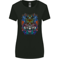 Samurai Skulls Japan Japanes MMA Womens Wider Cut T-Shirt Black