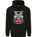 Samurai Skulls Japan Martial Arts MMA Mens Hoodie Black