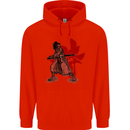 Samurai Spirit MMA Mixed Martial Arts Childrens Kids Hoodie Bright Red