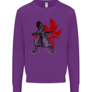 Samurai Spirit MMA Mixed Martial Arts Kids Sweatshirt Jumper Purple