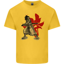 Samurai Spirit MMA Mixed Martial Arts Kids T-Shirt Childrens Yellow