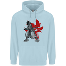 Samurai Spirit MMA Mixed Martial Arts Mens 80% Cotton Hoodie Light Blue