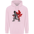 Samurai Spirit MMA Mixed Martial Arts Mens 80% Cotton Hoodie Light Pink