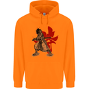Samurai Spirit MMA Mixed Martial Arts Mens 80% Cotton Hoodie Orange