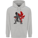 Samurai Spirit MMA Mixed Martial Arts Mens 80% Cotton Hoodie Sports Grey