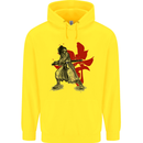 Samurai Spirit MMA Mixed Martial Arts Mens 80% Cotton Hoodie Yellow