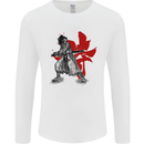Samurai Spirit MMA Mixed Martial Arts Mens Long Sleeve T-Shirt White