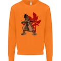 Samurai Spirit MMA Mixed Martial Arts Mens Sweatshirt Jumper Orange