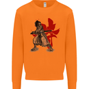 Samurai Spirit MMA Mixed Martial Arts Mens Sweatshirt Jumper Orange