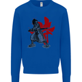 Samurai Spirit MMA Mixed Martial Arts Mens Sweatshirt Jumper Royal Blue