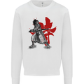 Samurai Spirit MMA Mixed Martial Arts Mens Sweatshirt Jumper White