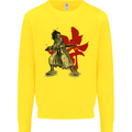 Samurai Spirit MMA Mixed Martial Arts Mens Sweatshirt Jumper Yellow