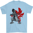 Samurai Spirit MMA Mixed Martial Arts Mens T-Shirt Cotton Gildan Light Blue