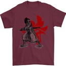 Samurai Spirit MMA Mixed Martial Arts Mens T-Shirt Cotton Gildan Maroon